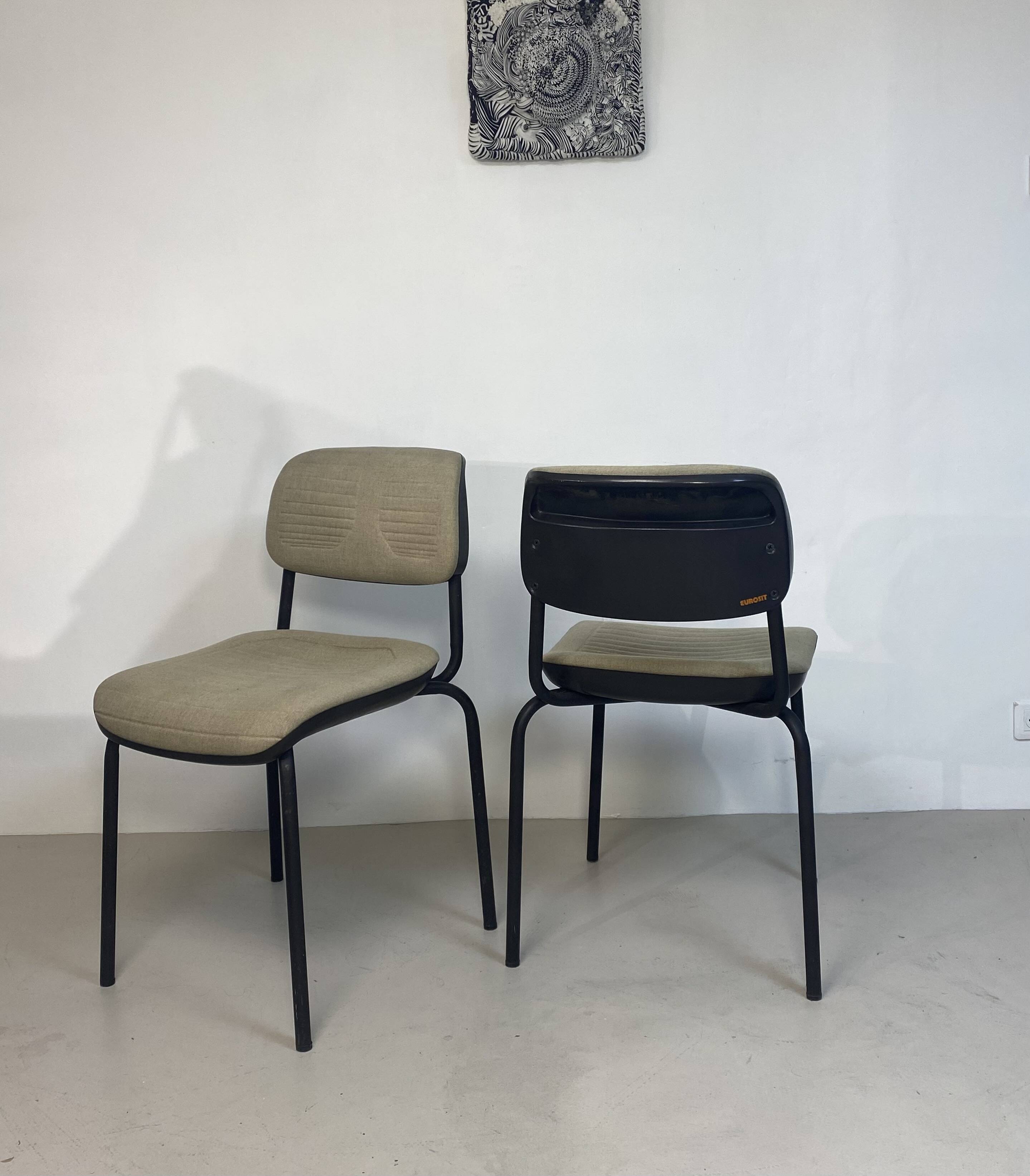 Pair of vintage Eurosit chairs from the 1970s