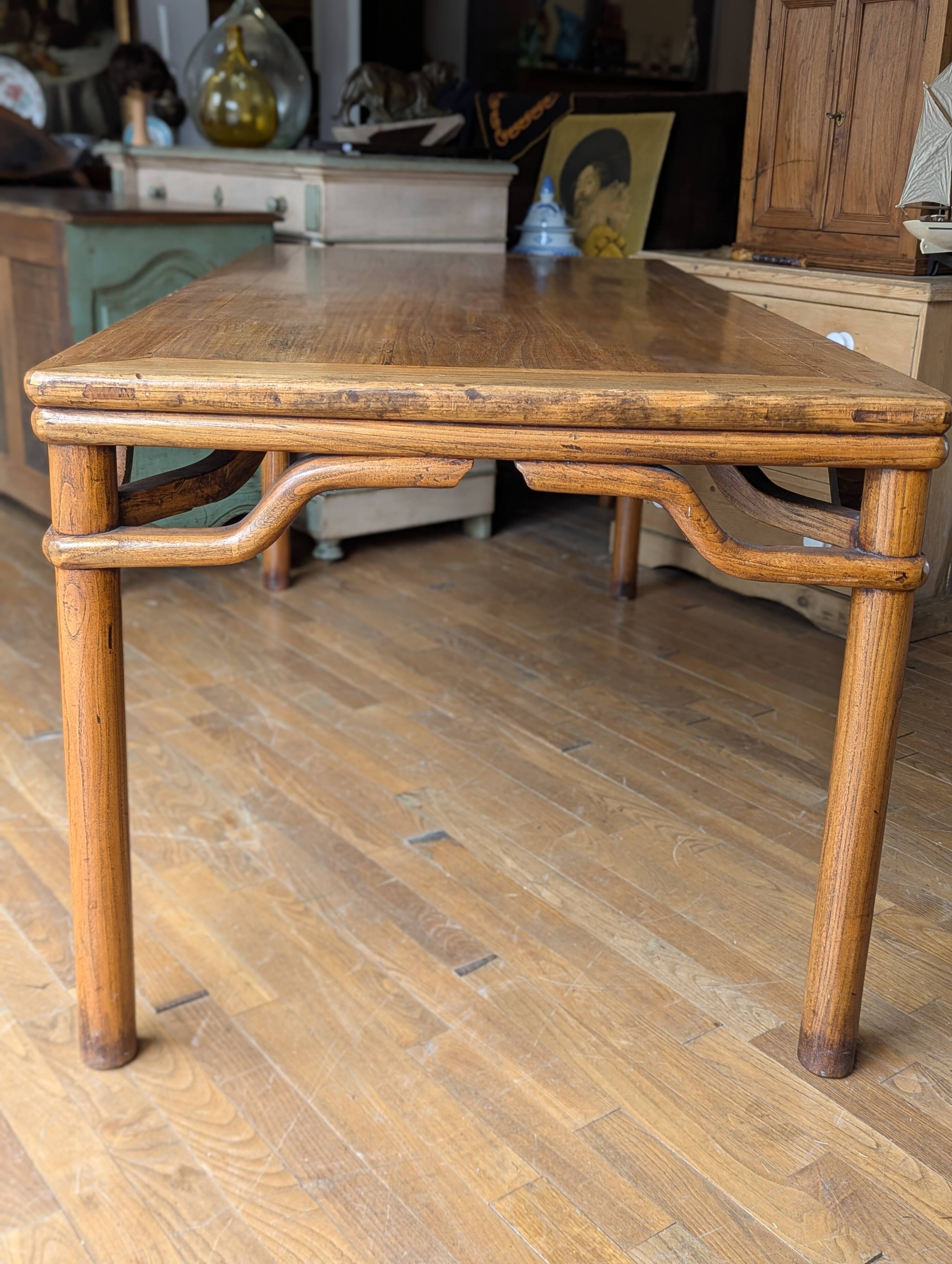 Antique Chinese Elm Dining Table