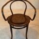 Fauteuil de bureau en bois courbé J.J  Kohn