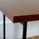 Vintage modernist teak table by Paul Geoffroy for Roche Bobois, 1960.