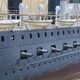 Model representing a battleship of the late nineteenth century