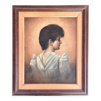 19th Century Young Woman, Captured in the Quiet Elegance.