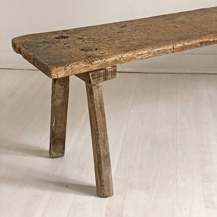 Banc rustique de ferme