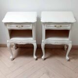 Pair of antique bedside tables