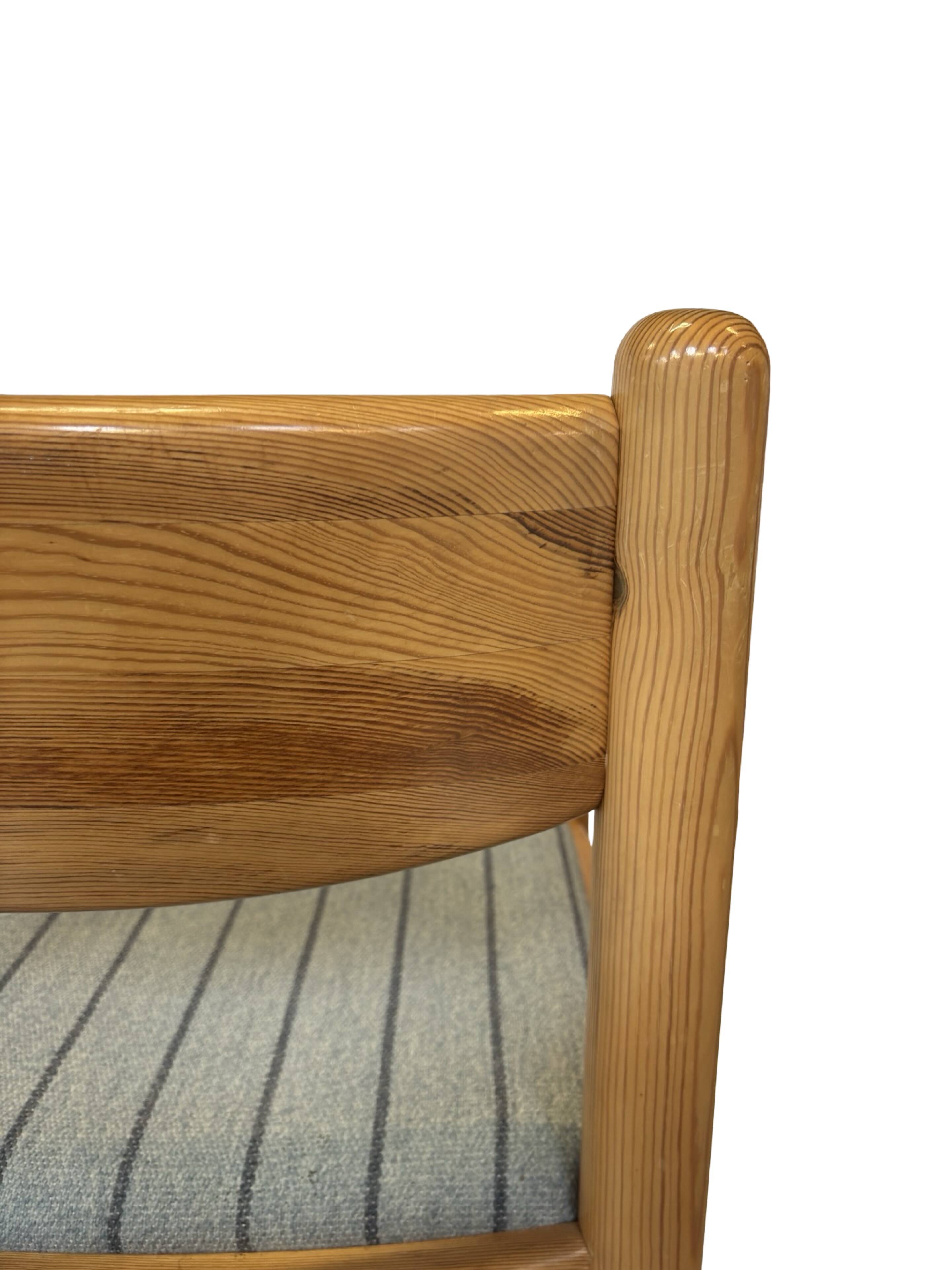 Vintage set of four Pinewood dining chairs Denmark