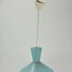 Diabolo-shaped glass chandelier
