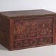 Wedding chest in pine with painted tulips – Central Europe, 1891