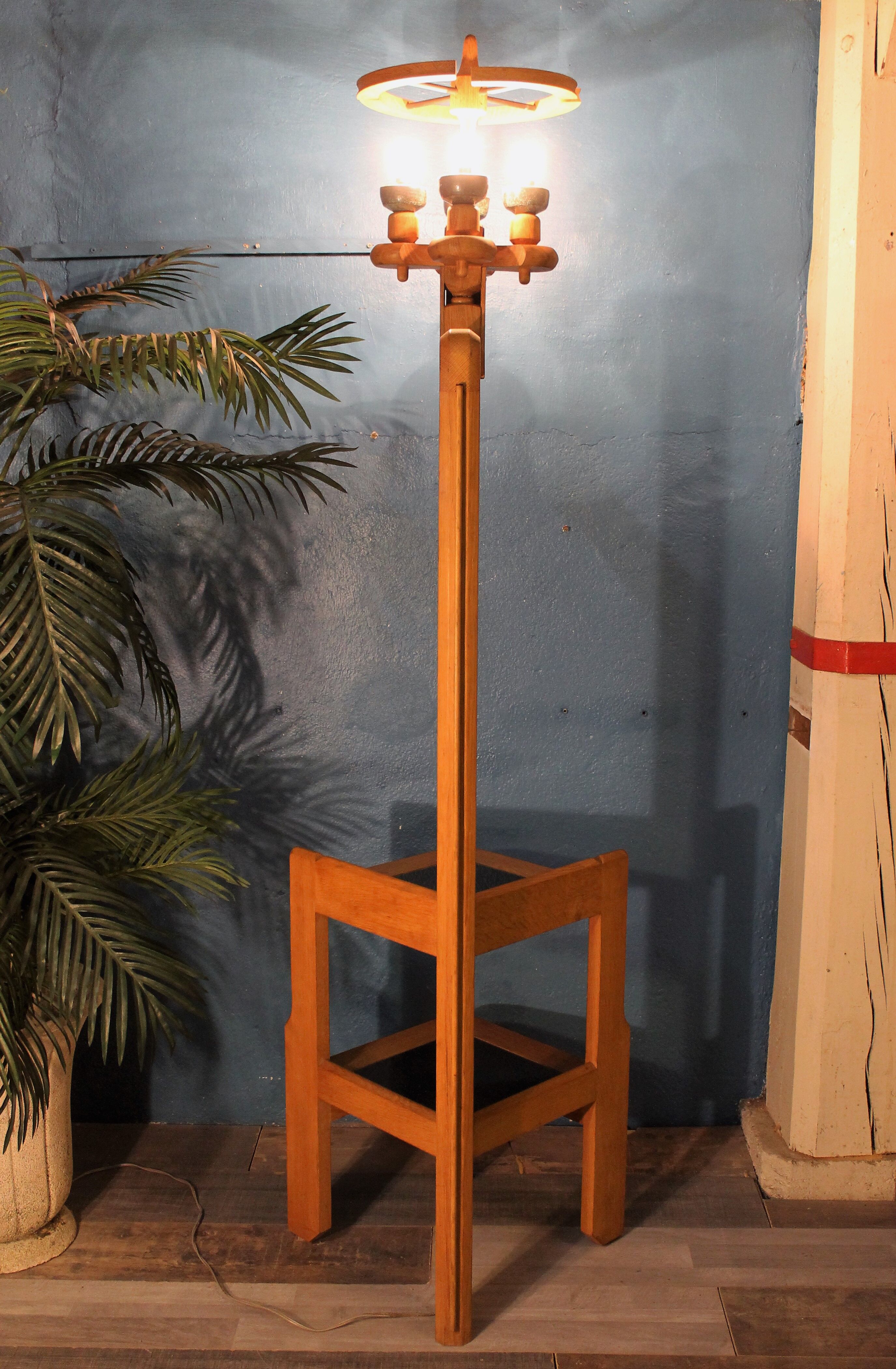 Floor lamp Guillerme & Chambron 1960