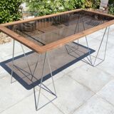 Coffee and high trestle table