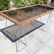 Table basse et haute tréteaux