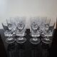 Set of 6 old white wine glasses in Sèvres Crystal Arezzo Model