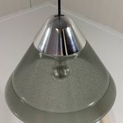 Peill & Putzler cone shaped glass hanging lamp, Germany
