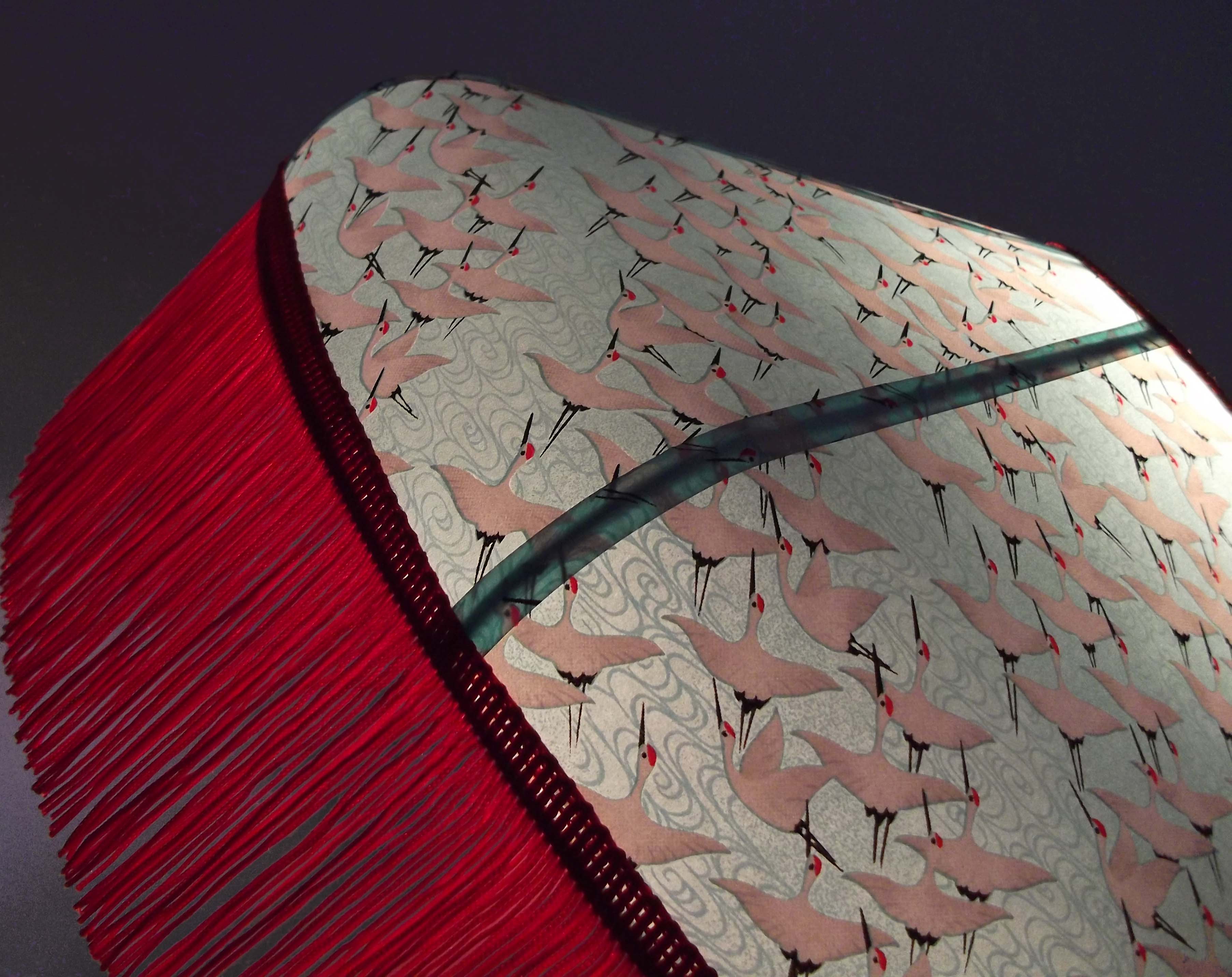 Retro lampshade in Japanese paper