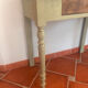 Old patinated wooden console – French country spirit, turned legs.