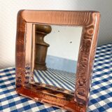 Miroir en verre rose d’Italie