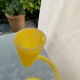 Vase Soliflore col de cygne Vintage – Verre Satiné Jaune