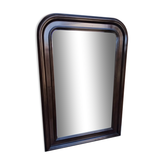 Miroir arqué d' époque et de style Napoléon III - 82 x 55 cm