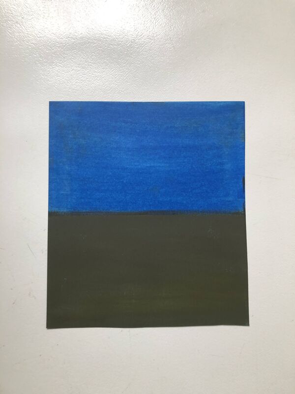Huile sur papier