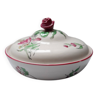 Large sweet jar in Lunéville earthenware.