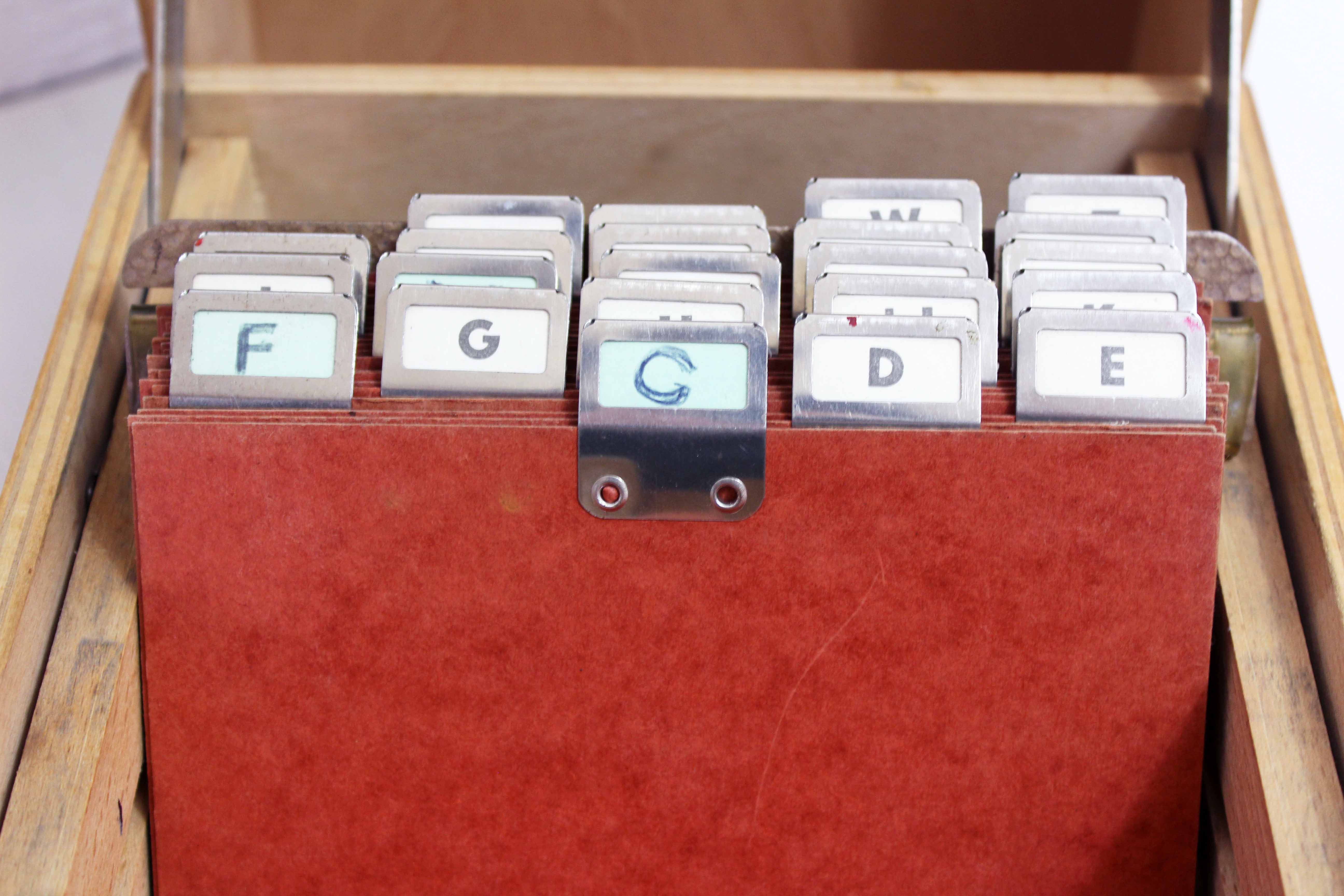 Vintage filing box