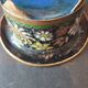 Vintage Chinese bowl in cloisonné enamel on four feet