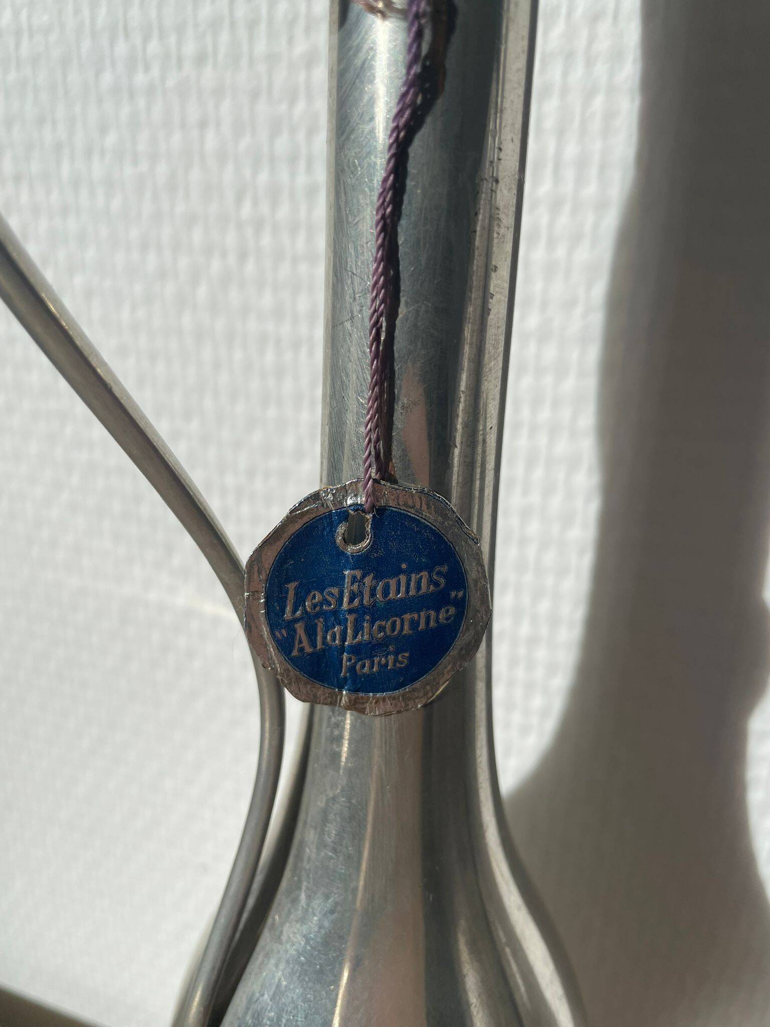 Ewer / vase in pewter from Paris