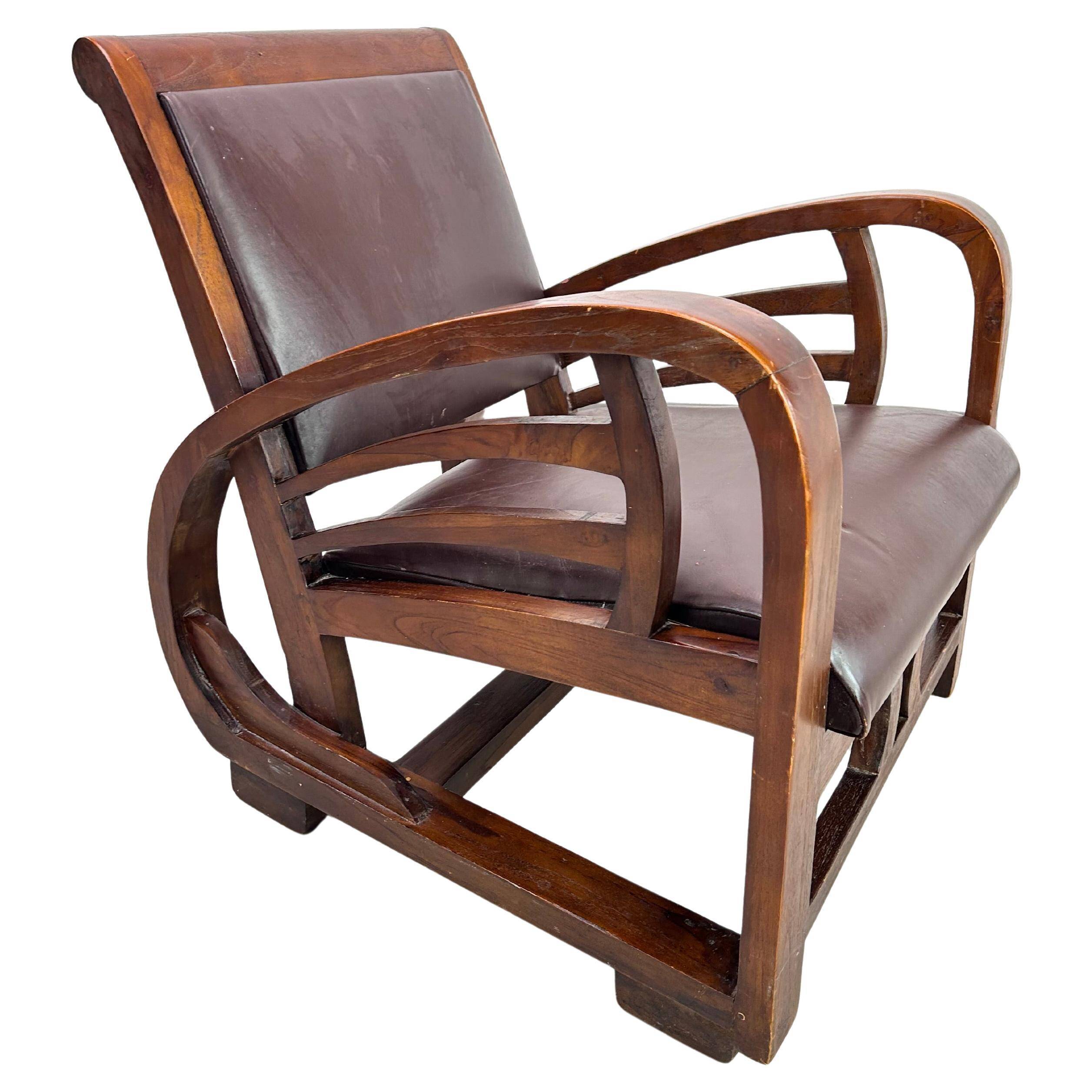 French Art Deco lounge chair