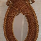 Miroir vinte collier de cheval en cordes