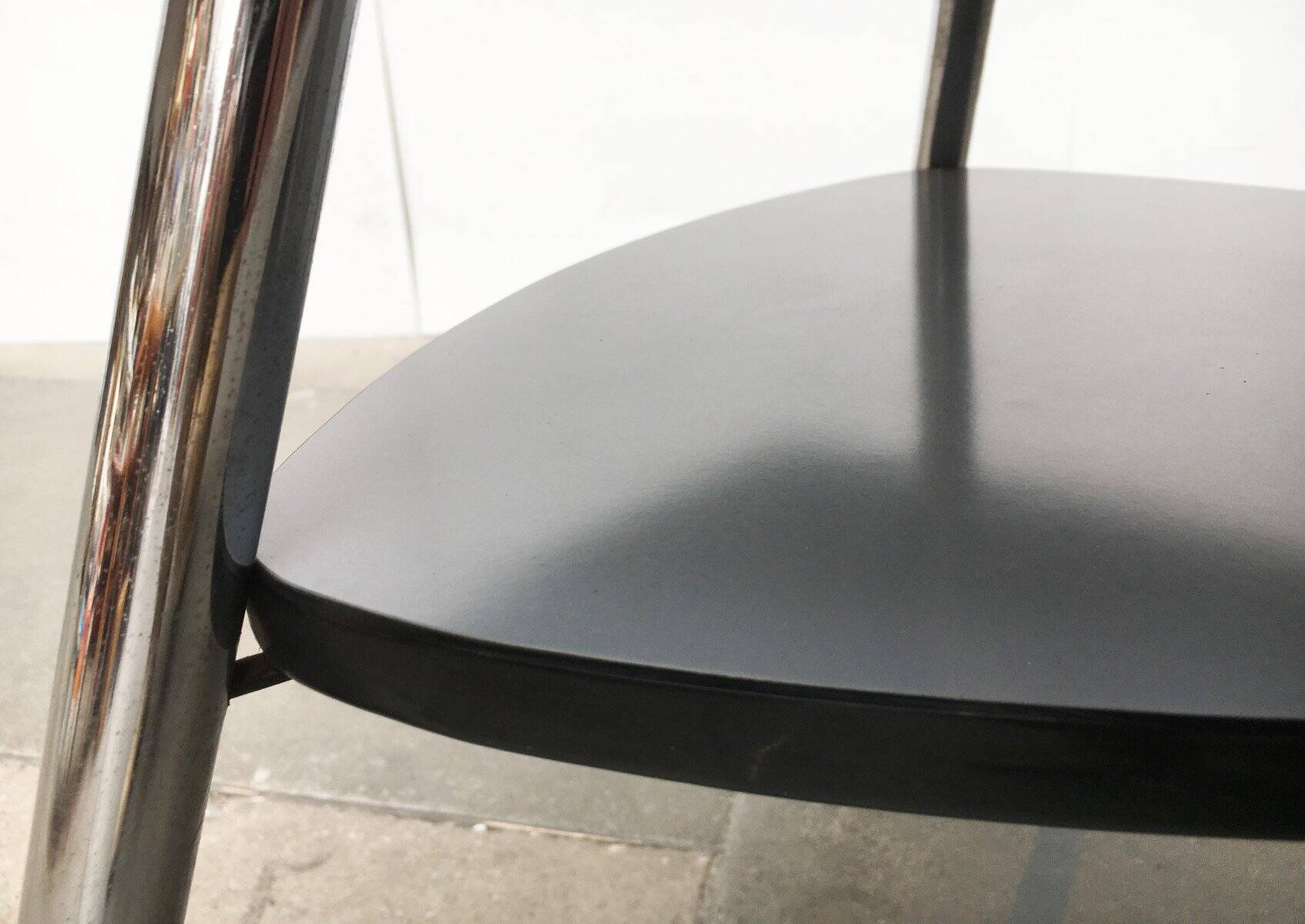 Table basse trépied allemande mi-siècle de Mauser Werke Waldeck