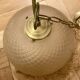 Art Deco beige gold glass pendant light with fringes
