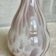 Clichy vase 1900 speckled opaline white and pink