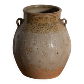 Vase ancien chinois en grès émaillé – Chine, vers 1900