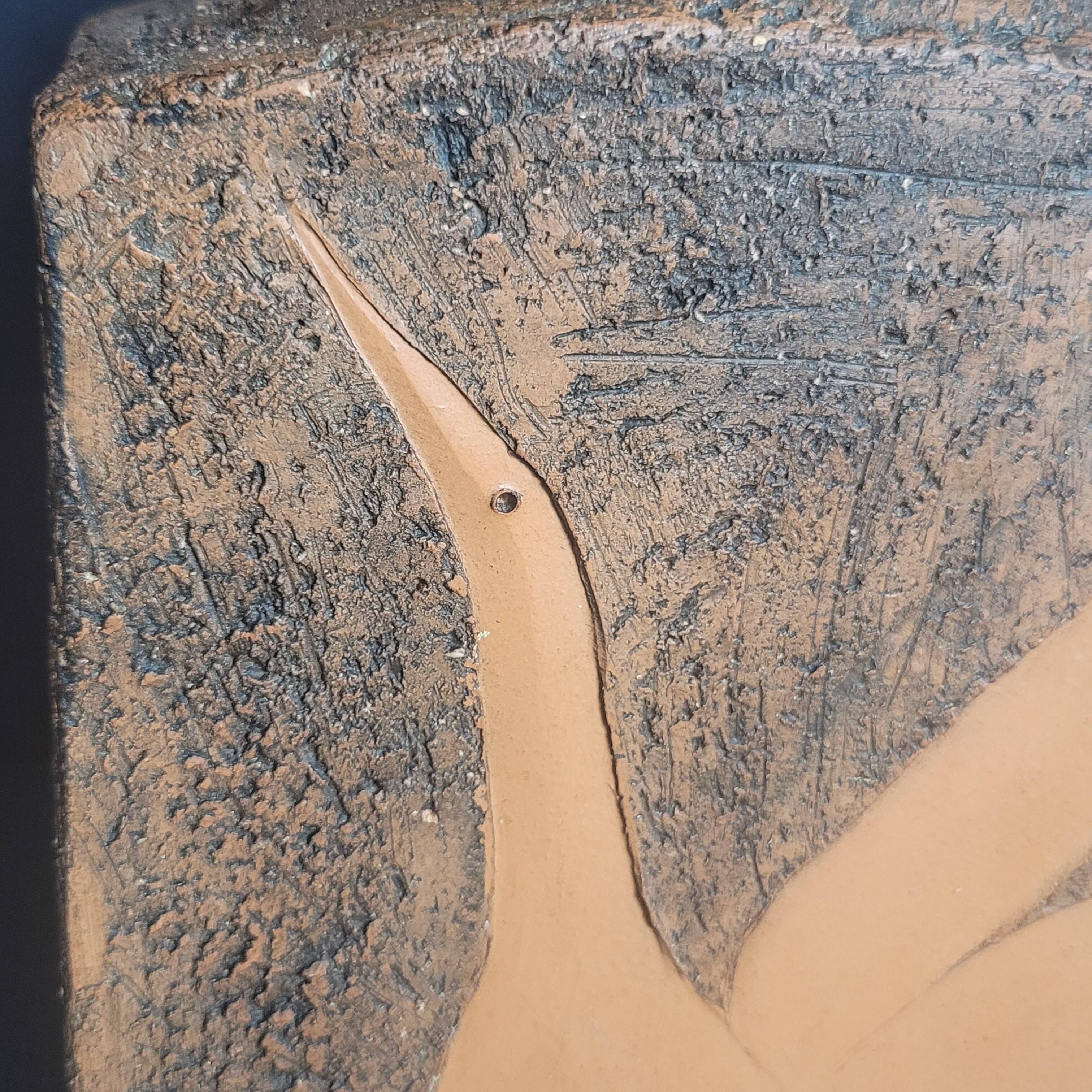 Roche-Bobois 70's ceramic/terracotta lamp