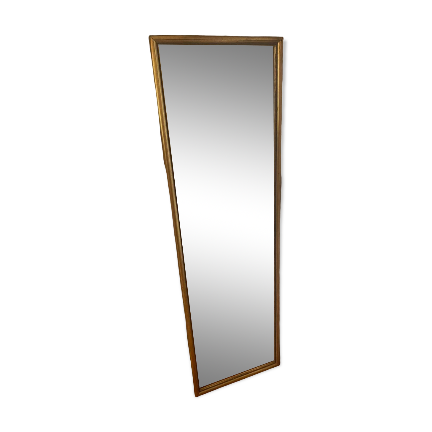 Large and old wooden mirror