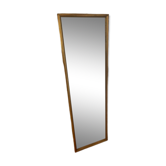Large and old wooden mirror
