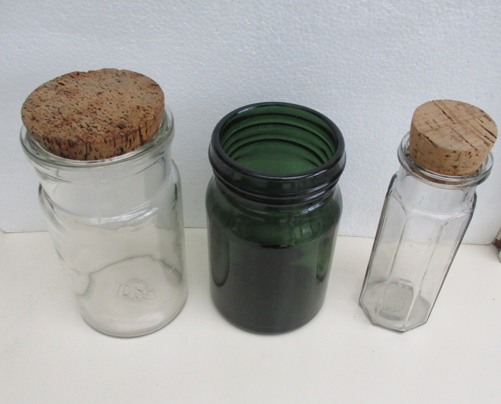 Old glass jars