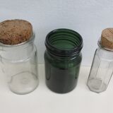 Old glass jars