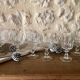 Antique stemmed crystal glasses