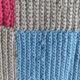 Couverture bébé , plaid crochet vintage 80X90 cm
