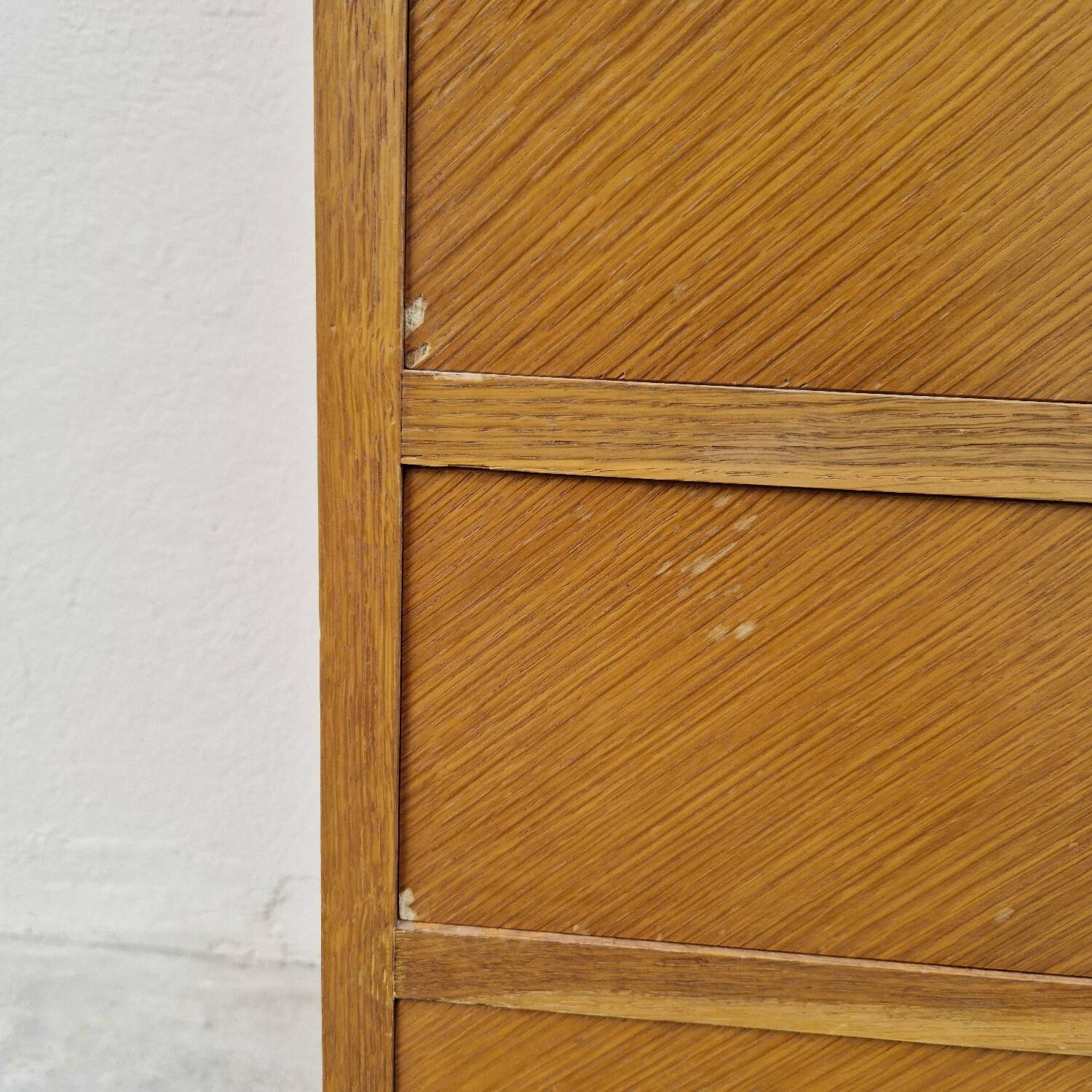 Vintage chest of drawers with compass feet and 4 drawers, 1950s
