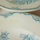 3 vintage ironstone soup plates by L&G, Oeillets pattern 220524