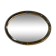 Hollywood Regency Style Oval Brass Bezel Mirror – 1970