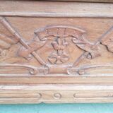 Old solid teak flower box