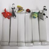6 repose couteaux " animaux "