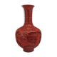 Chinese vase in red lacquer