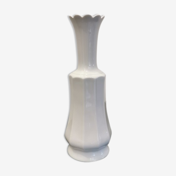 Vase céramique blanc Bareuther vintage