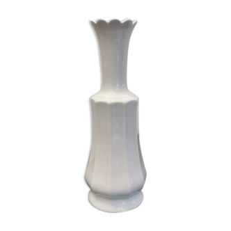 Vase céramique blanc Bareuther vintage