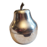 Old vintage 1970s aluminum ice bucket pear