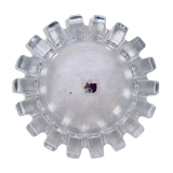 Large Brutalist Lead Crystal Ashtray / Bowl, Japan, c.1950.