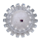 Large Brutalist Lead Crystal Ashtray / Bowl, Japan, c.1950.